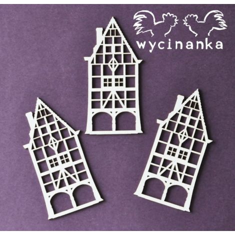 Tekturka Wycinanka Wielka Podróż - Kamieniczki, 3szt